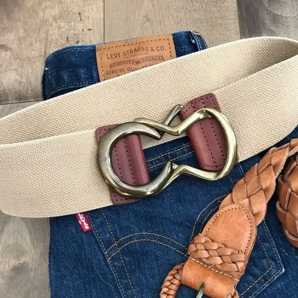 Lauren Ralph Lauren Belt Tan Buckled S NEW RALPH LAUREN COLLECTION EQUESTRIAN TAN LEATHER BELT  main image 3